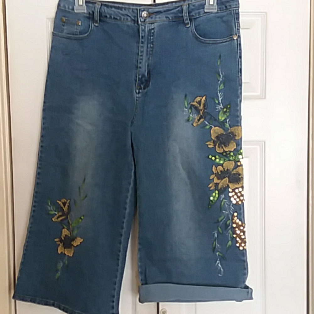 New w/o Tag X & D Wide Leg Culotte Jeans